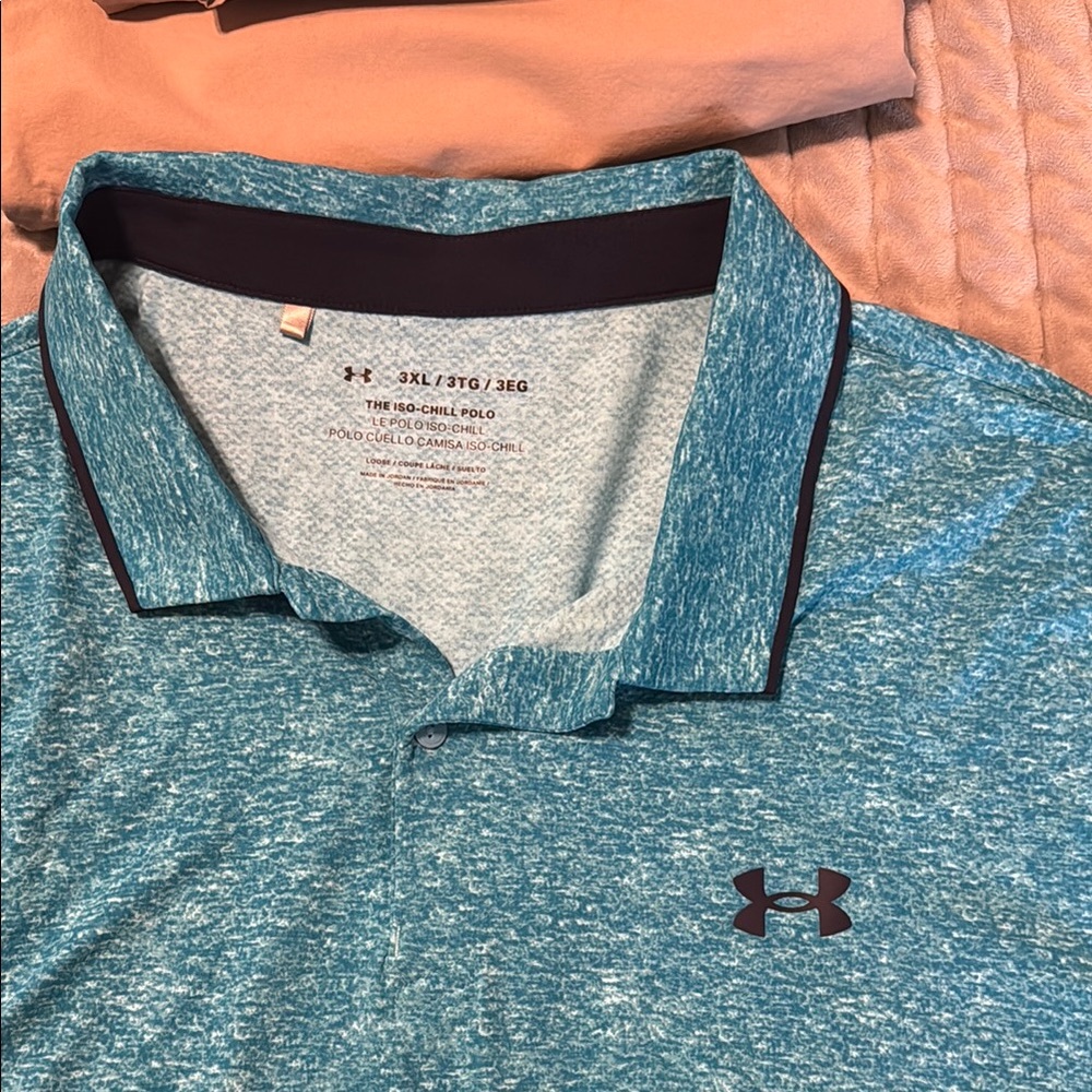 Under Armour Men's Teal Polo Shirt